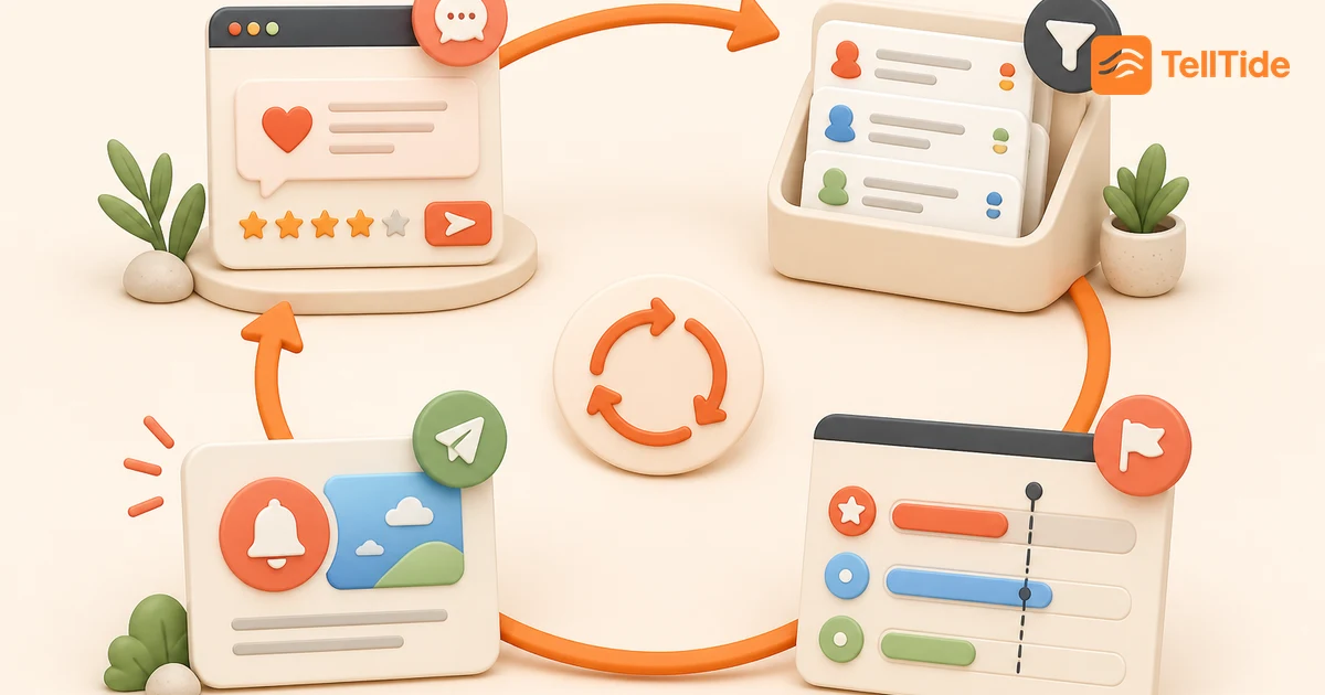 Visual guide to Customer Feedback Loop: How to Collect, Act, and Follow Up