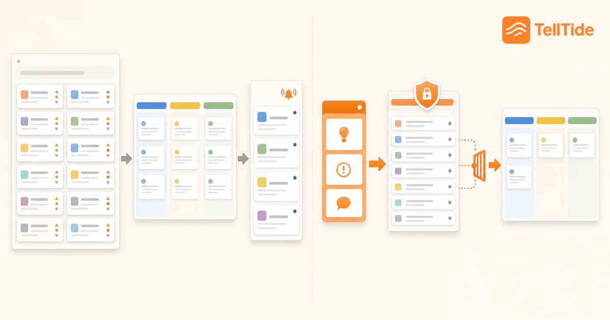 Visual guide to Frill vs TellTide